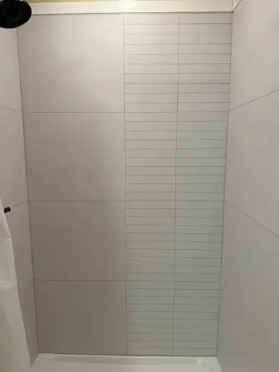 We installed a 48" wide shower back wall that had a crack in it, so we got a replacement sent but de...