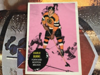 1961-62 TOPPS hockey Charlie Burns card