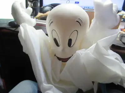 Gemmy 1998 CASPER The Friendly Ghost Shakes Hanging Moves, View more