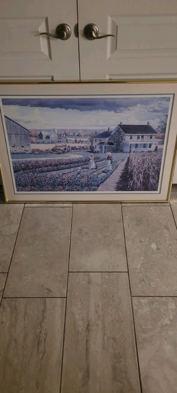 Print by Roger Witmer (Working in the Garden)
 in Arts & Collectibles in Hamilton