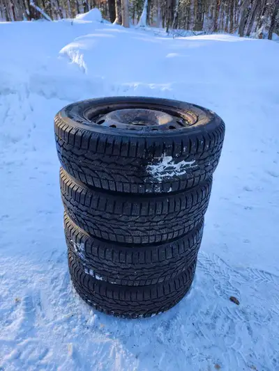 Firestone Winterforce 2 225/60r17 tires. 60% Tread left. Currently mounted on 5x115mm rims with pres...