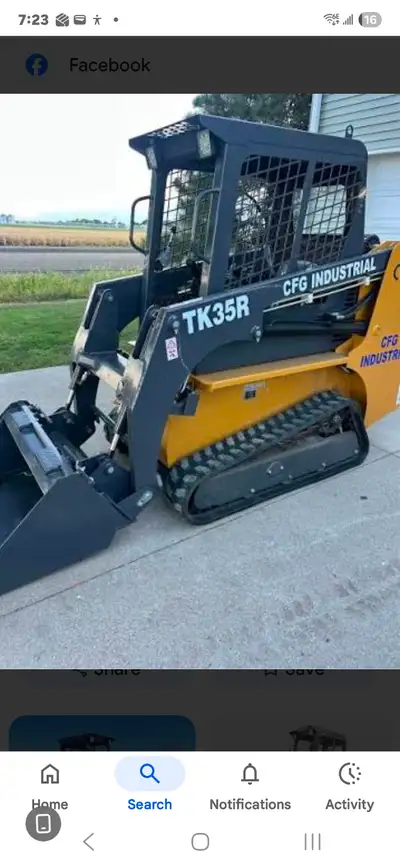 Absolutely beautiful condition, brand new small skid steer LED lights, backup camera, ready to go, s...