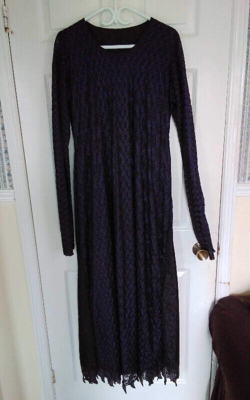 #9 - Blackish Blue  Long Dress Netted Very Soft Brand New in Women's - Dresses & Skirts in Mississauga / Peel Region