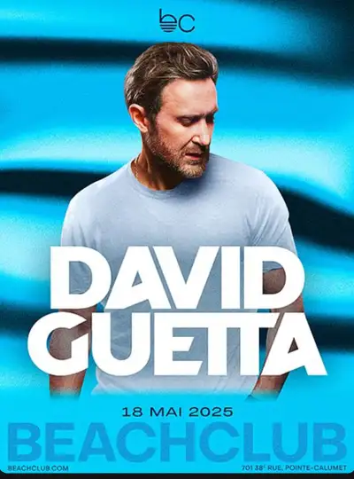 3 billets general admission pour David Guetta 18 mai Transferable sur Tixr, preuve d’achat et code Q...