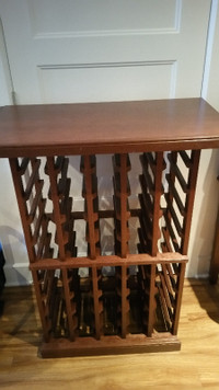 Wine racks - Mahogany lacquered.