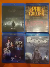 Blu-Ray Music DVDs for sale Phil Collins Beck Pendragon Anathema