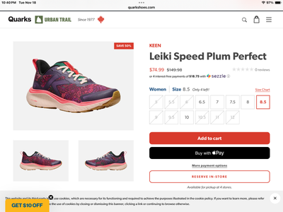 Women’s Keen Sneakers for Sale Size 9, View more