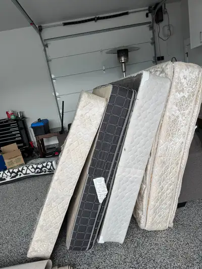 2 Queen size Mattresses with box springs, View more