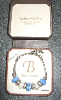 Silver Chains with Pedants / Charm Bracelet /Jewelry Storage Box