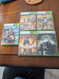 Assortment of Xbox 360 used games $10 each, see list