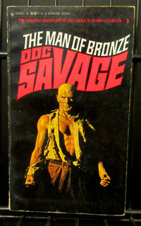 Doc Savage The Man of Bronze Bantam Paperback(1964) 45 cent RARE