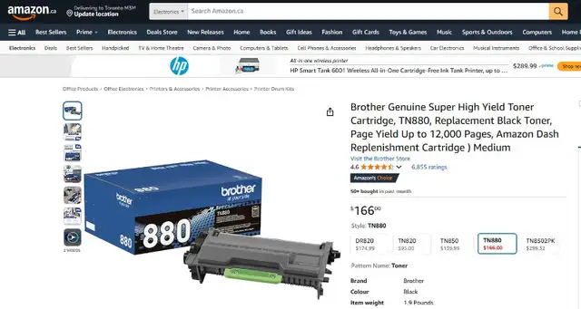 (NEW) Brother TN880 Genuine Super High Yield Toner Cartridge BLK in Printers, Scanners & Fax in City of Toronto - Image 11