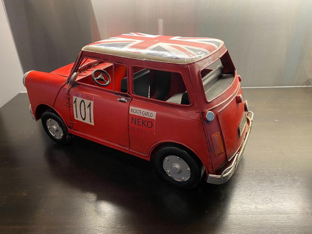 Vintage Red Mini Cooper Tin Metal Monte Carlo NEKO 101 Model in Hobbies & Crafts in Hamilton - Image 2