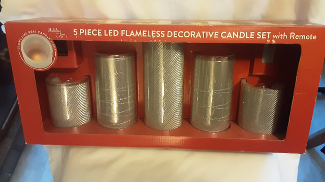 5 pc LED candle set in Home Décor & Accents in Dartmouth