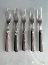 Set of 5 Civil War Era Forks