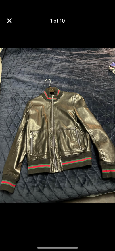 100% Authentic Men’s Lamb Leather Gucci Jacket, View more