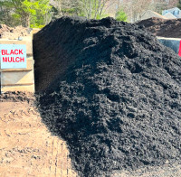 Black mulch delivered to your driveway