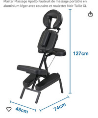 Portable massage chair/chaise de massage portative