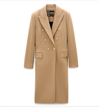 Brand new Zara women fitted wool blend coat  XS for $100
