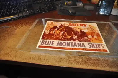 Gene Autry cowboy lot of 2 photo blue Montana skies + playing gu, View more