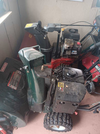 2 snow blowers for $120 or $80 for toro and $70 for craftsman