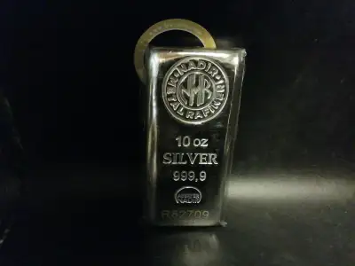 Nadir Metals 10 Oz Silver .999 Fine Silver Bar, View more