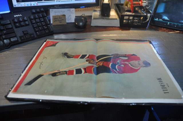 Ken mosdell montreal canadiens hockey club 1950 POSTER JOURNAL L dans Art et objets de collection  à Victoriaville - Image 2