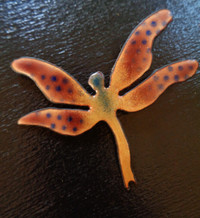 Enamel Dragonfly Brooch