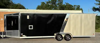 29’ Sports Trailer 2021 Interior height 7’ width 80” Electronic brakes on both axles Upgraded light...
