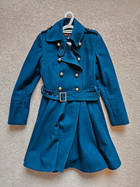 Womens Wool Peacoat Size Small Double Breasted