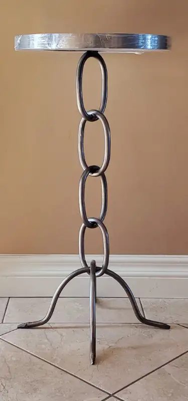 "HOUSE OF MIRRORS & GLASS" UNIQUE ACCENT TABLE, View more