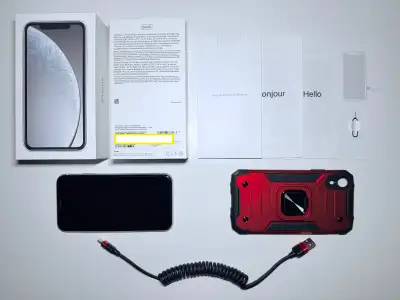 APPLE IPHONE XR-TEMPER+CASE-64G 83% BATTERY (WHITE) (C017), View more