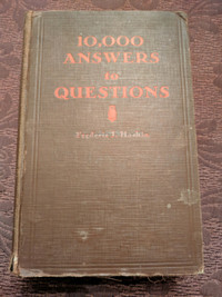 1926 Edition of 10000 Answers to Questions