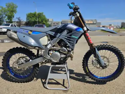 Brand New 2025 TM 250 motocross bike available! This bike comes with the upgraded Factory KYB forks...