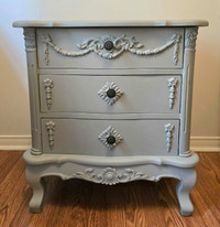 Vintage Side Table Chalk Paint 