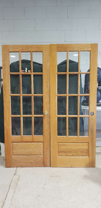Solid wood/ Glass French Doors