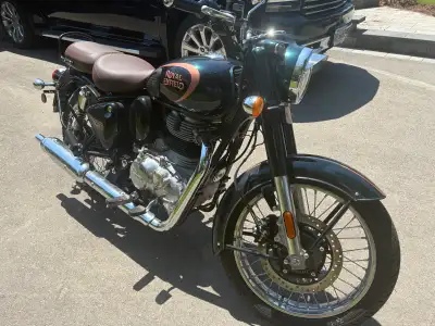 2023 Royal Enfield Classic 350. Extremely low mileage (<200km). I bought this for my spouse who has...