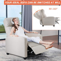 Reclining Chair Home Theater Seating Easy Lounge with Fabric