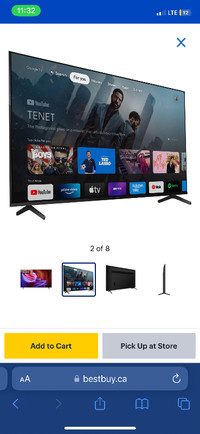 Sony X85K 65" 4K UHD HDR LED Smart Google TV