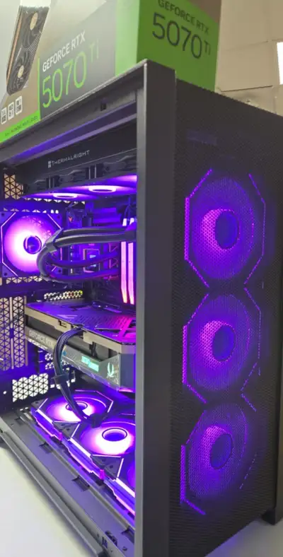 PC GAMING NEUF RTX5070 Ti 16GB RYZEN 9 9950X 32GB DDR5, View more