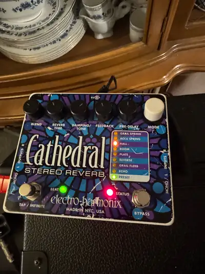 EHX CATHEDRAL STEREO Reverb +Delay multi effects pedal, View more