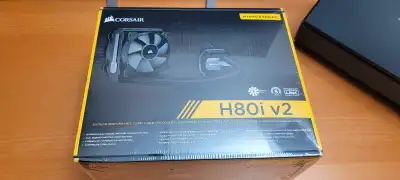 Compact yet extremely powerful AIO Liquid Cooler. Brand New / Sealed In Box Corsair H80i V2. Pickup...