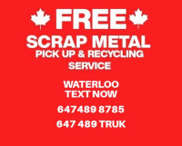 Free Scrap Metal recycling pick up in Waterloo/Kitchener