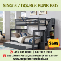 New Year Sale  Bunk Bed , Kids Bedroom Set,  Metal Bunk Bed