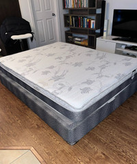 Queen mattress and box spring set $490
