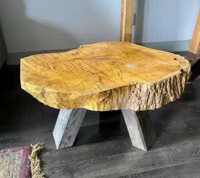 Live Edge End Table, View more