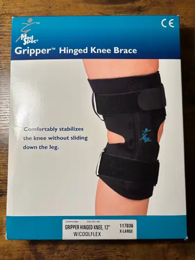 Brand new Med Spec Gripper Hinged Knee Brace XL. It was $119 and never used. Smoke free home and cas...