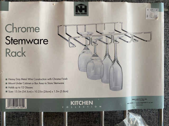 Brand New NEU HOME Glass Stemware Rack in Kitchen & Dining Wares in Ottawa - Image 2
