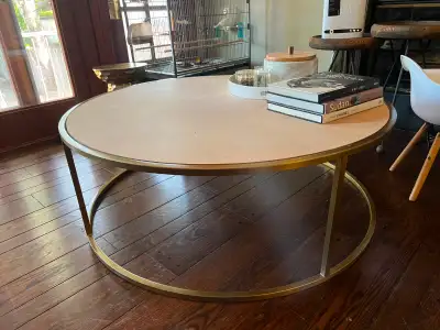 ** This listing is for the frame only ** Custom made round coffee table frame. This frame was origin...