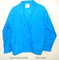 Impromptu Jacket14, blue,100% cotton,